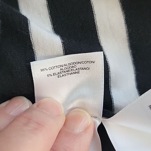 Ann Klein sport striped casual top Women's Size M - Picture 9 of 11